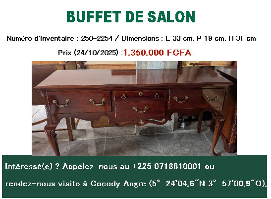 BUFFET DE SALON Marron
